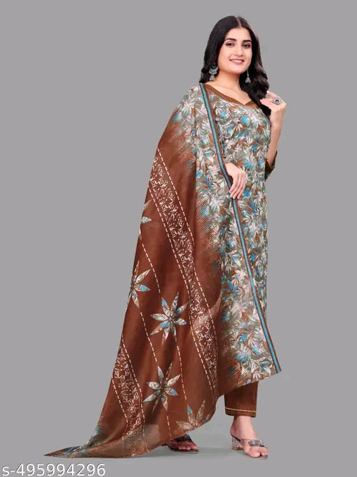 Kashvi Sensational Cotton Blend Dupatta Set – Elegant & Comfortable