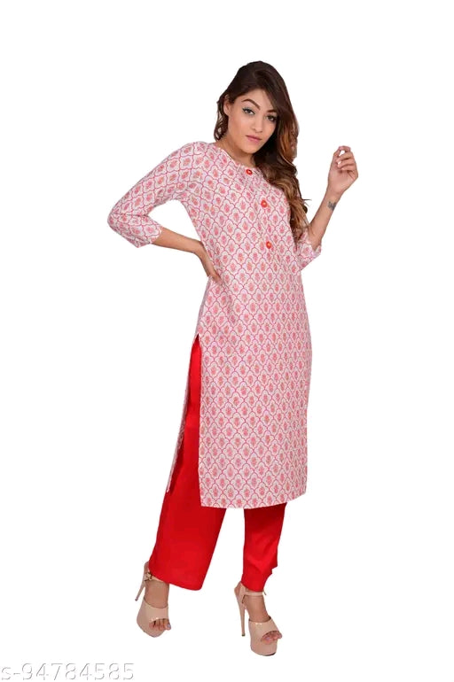 ✨ Myra Refined Women Kurta Set – Elegant Cotton Comfort ✨