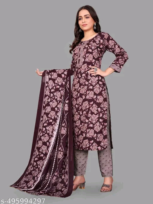 Kashvi Sensational Cotton Blend Dupatta Set – Elegant & Comfortable