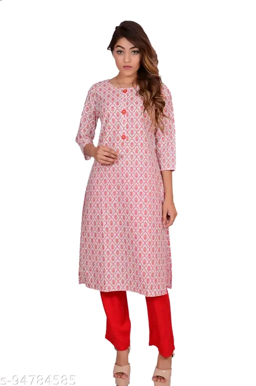 ✨ Myra Refined Women Kurta Set – Elegant Cotton Comfort ✨